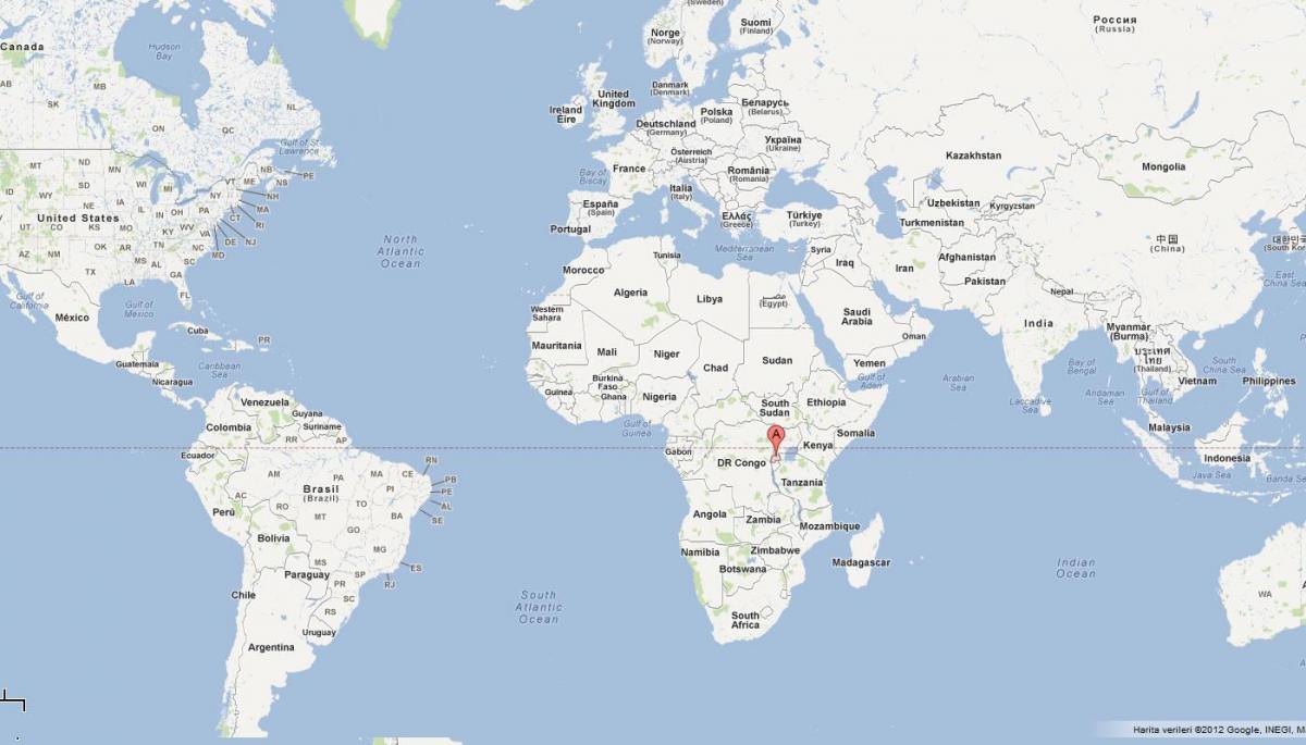 carte du Rwanda dans le monde