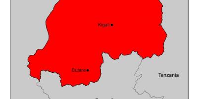 Carte du Rwanda paludisme