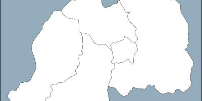 Le Rwanda carte de contour