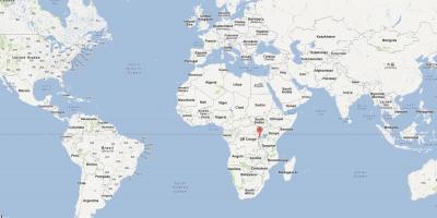 Carte du Rwanda dans le monde